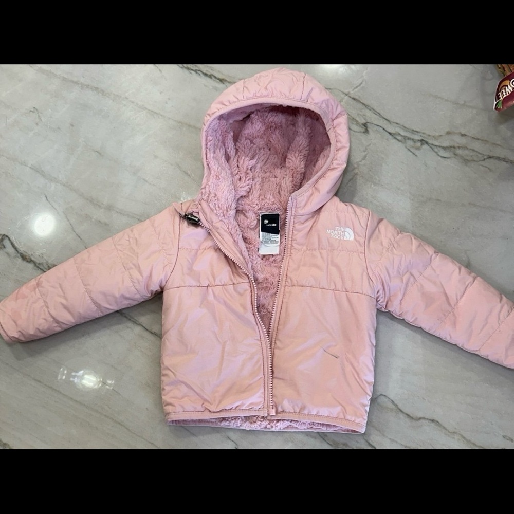 Toddler North Face mossbud reversible jacket 12-18 months